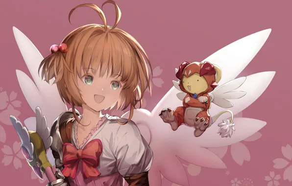 Girl, Card Captor Sakura, tails, Sakura - collector cards