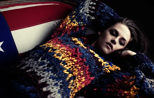 Picture makeup, actress, brunette, hairstyle, photographer, lies, Kristen Stewart, Kristen Stewart