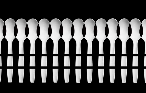 Picture background, shadow, spoon