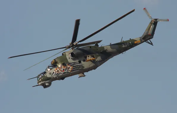 Flight, helicopter, Mi-35, shock