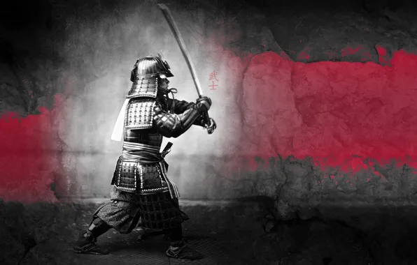Warrior, samurai, knight, Samurai