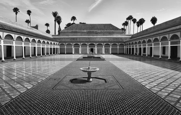 Yard, Morocco, Marrakech, Bahia Palace
