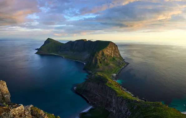 Clouds, Horizon, Islands, Norway, Islands, Horizon, Coast, Coast
