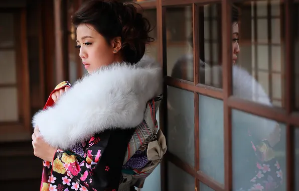 Picture face, style, fur, Asian