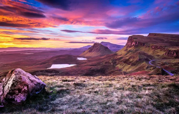 Picture sunset, Scotland, Scotland, Isle of Skye