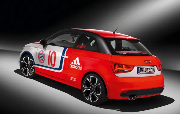 Car, wallpaper, sport, logo, football, FC Bayern Munchen, Audi A1