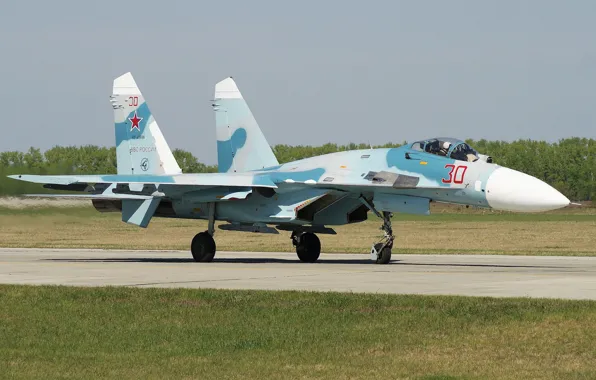 Picture strip, fighter, the airfield, multipurpose, Su-27