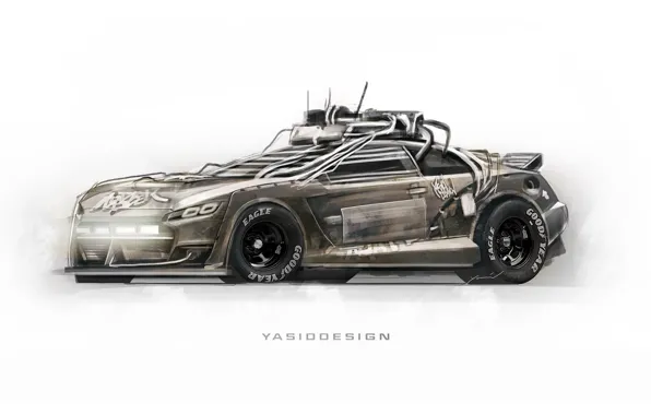 Auto, Minimalism, Machine, Art, Elysium, Yasid Design, Yasid Oozeear, ArtStation