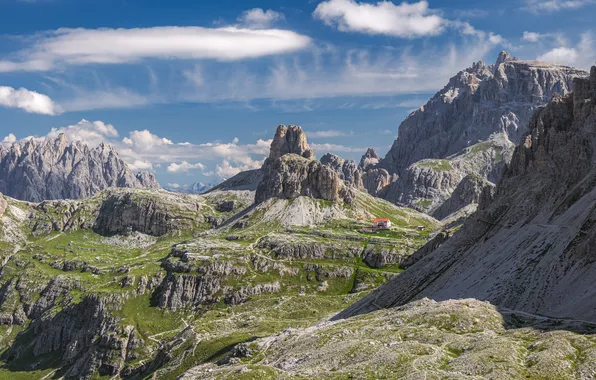 Clouds, mountains, the beauty of nature, Gordon Nicholas, Magnificent landscape, A bright day in the …
