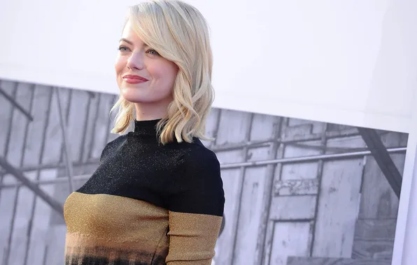 Smile, portrait, actress, hairstyle, blonde, beauty, Emma Stone, Emma Stone
