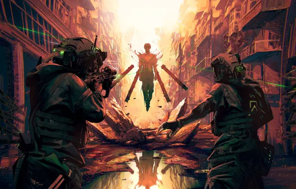 Figure, Soldiers, Soldiers, Weapons, Fantasy, Art, Fiction, Military