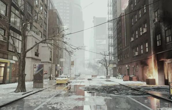 The city, street, Apocalypse, Tom Clancy's, Ubisoft Entertainment, The Division