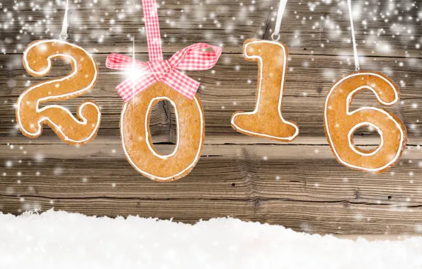 New year, New Year, cookies, decoration, Happy, 2016