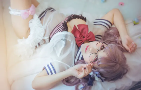 Chest, eyes, look, girl, face, sexy, pose, eyelashes