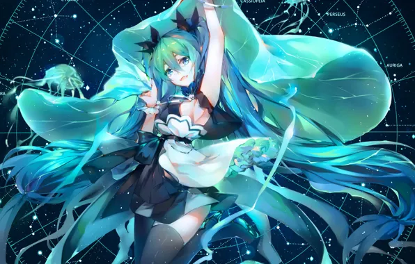Picture girl, anime, art, vocaloid, Vocaloid