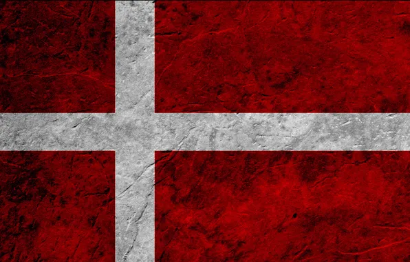 Picture red, white, flag, Denmark