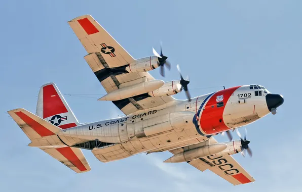 Picture aviation, the plane, US Coast Guard HC-130