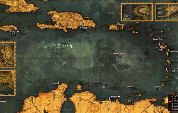 Map, TopWare Interactive, Vendetta - Curse of Raven's Cry, Digital Deluxe Edition, Content