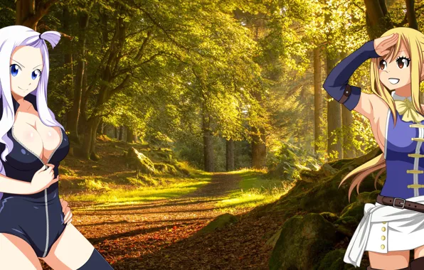 Forest, Anime, Anime, Lucy, The world, Mira, Lucy, Forest