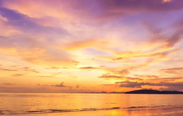 Sand, sea, wave, beach, summer, sunset, summer, beach