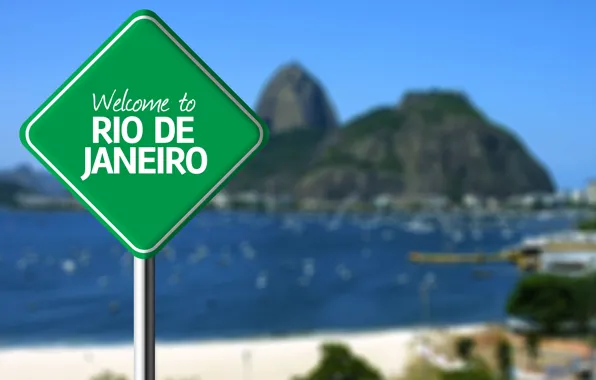 Background, sign, Rio de Janeiro, Rio de Janeiro