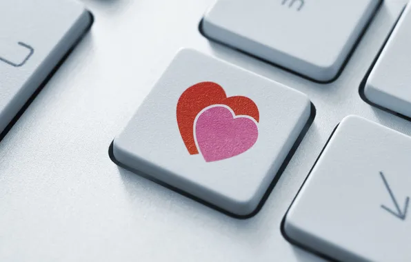 Picture love, background, Wallpaper, mood, heart, button, wallpaper, keyboard