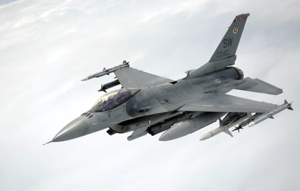 Picture weapons, the plane, F-16