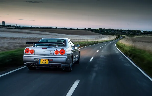 Picture Nissan, GT-R, Skyline, R34, BNR34, Nissan Skyline GT-R V-spec