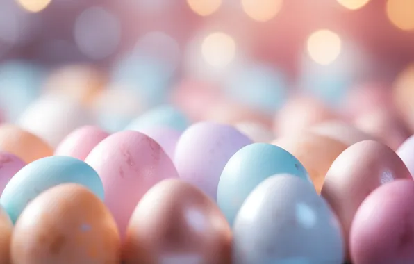 Holiday, eggs, spring, blue, Easter, pink, painted, eggs