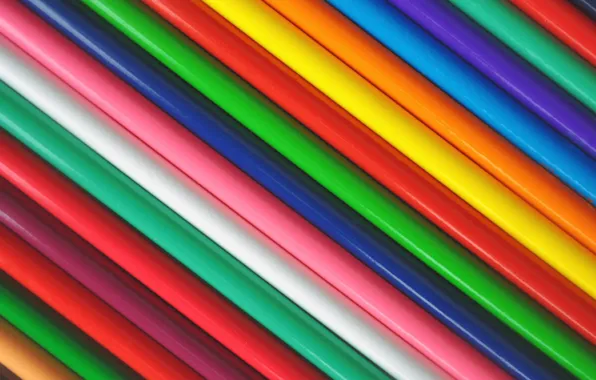 Macro, colored, texture, pencils