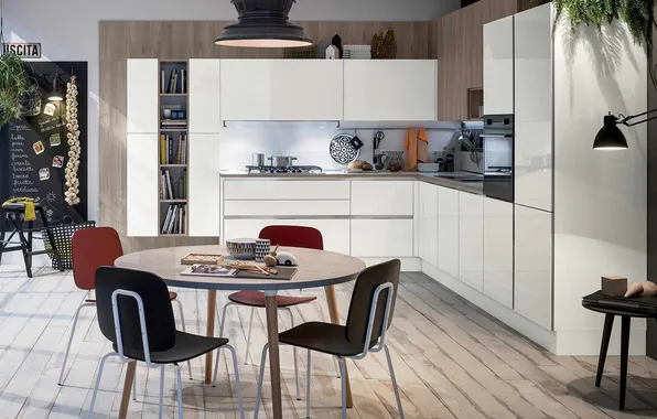 Style, Villa, interior, Italy, kitchen, dining room, dining area, Italian design