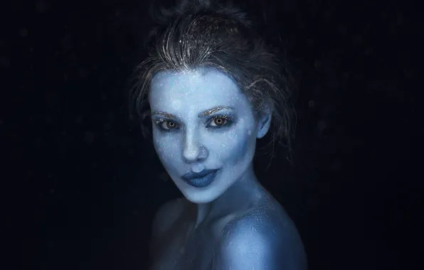 Cold, look, frost, Svetlana Grabenko, the snow Queen, make-up