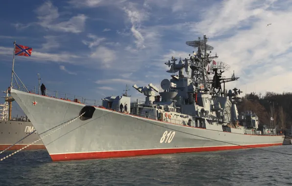 Picture ship, Navy, Quick-witted, Sevastopol, guard, 61 project