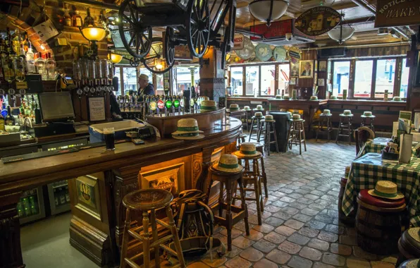 Beer, bar, hats