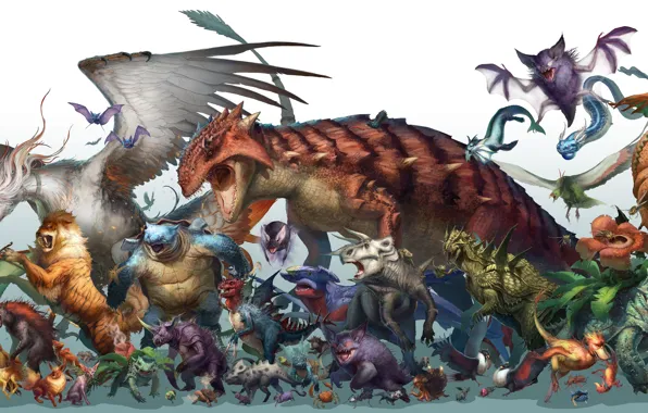Realistic, creatures, pokemones