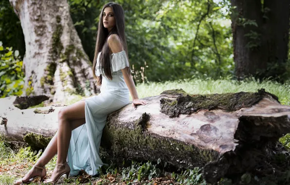 Picture look, nature, model, dress, cutie