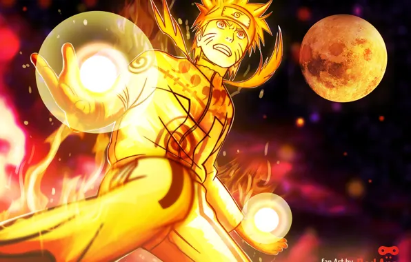 Yellow Hair Naruto Uzumaki Anime Art 4K HD Naruto Wallpapers