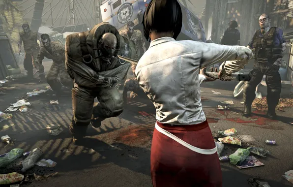 Picture zombies, attack, postapokalipsis, dead island