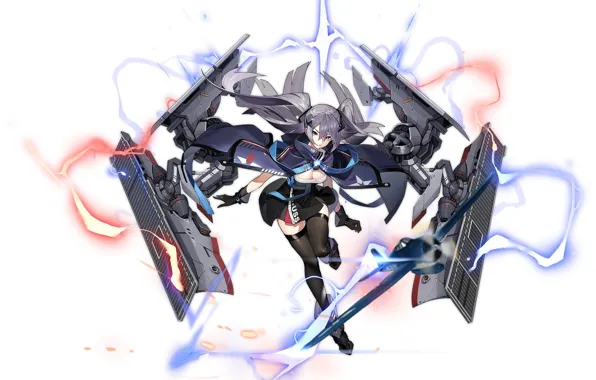 Girl, weapons, power, Intrepid, Azur Lane