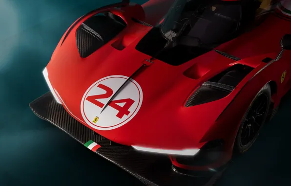 Ferrari, close-up, front, 499P, Modified Ferrari 499P