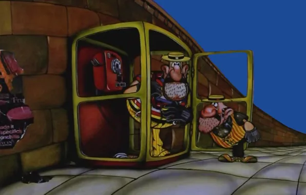 Captain, scrap, bandit, Cartoon, phone.
