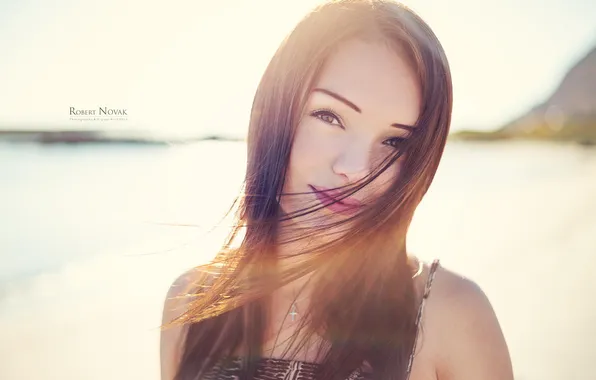 Summer, look, girl, smile, portrait