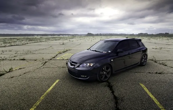 Picture Mazda, black, tuning, Mazda, 3 speed