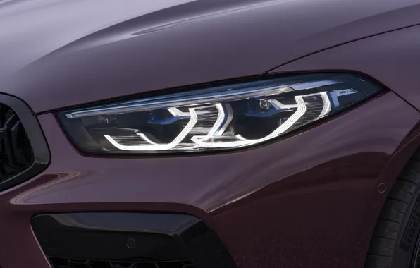 Picture coupe, headlight, BMW, 2019, M8, the four-door, M8 Gran Coupe, M8 Competition Gran Coupe