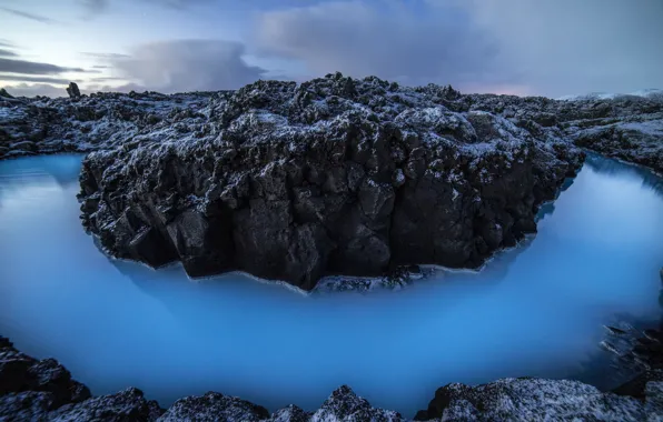 Water, nature, stones, rocks, Laguna, Iceland