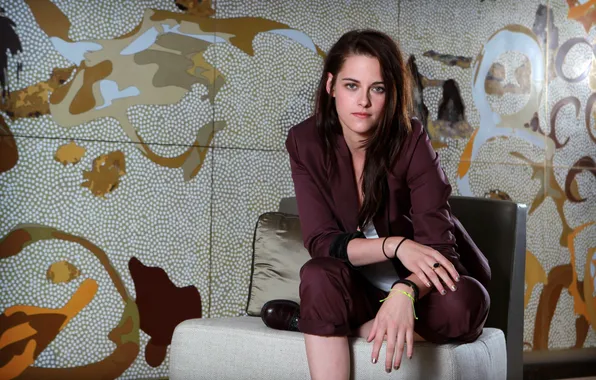 Girl, reflection, room, actress, mirror, Kristen Stewart, Kristen Stewart