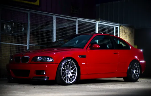 Picture red, bmw, BMW, coupe, red, reflections, e46
