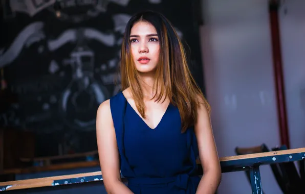 Look, girl, hair, dress