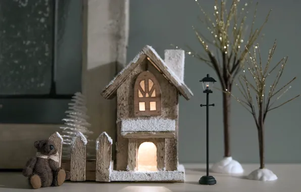 Toy, the scenery, home for Christmas