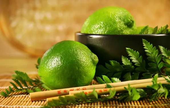 Picture green, lime, Lime, Chinese chopsticks